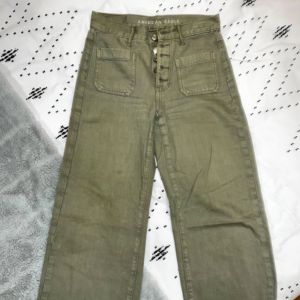 Cropped Wide Leg American Eagle Pants